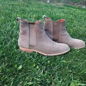 Womens Ariat Taupe Suede Chelsea Boots